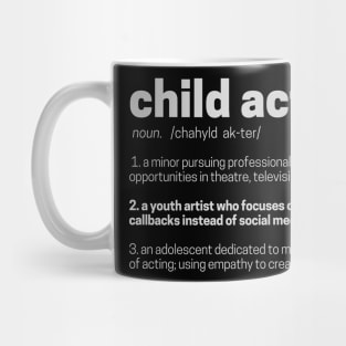 Dictionary Entry: Child Actor Mug